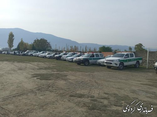رزمایش بزرگ نیروی انتظامی و ستاد مدیریت بحران شهرستان برگزار شد