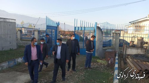 بازدید فرماندار کردکوی از پروژه ابرسانی روستای یساقی شهرستان