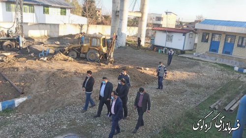 بازدید فرماندار کردکوی از پروژه آبرسانی روستای یساقی شهرستان