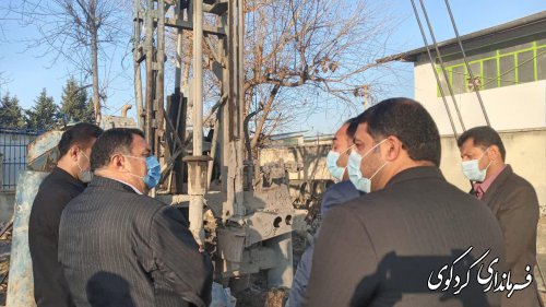بازدید فرماندار کردکوی از پروژه ابرسانی روستای یساقی شهرستان