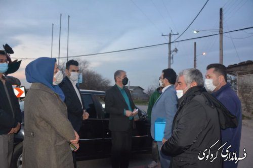 بازدید فرماندار از روستاهای بخش مرکزی کردکوی 