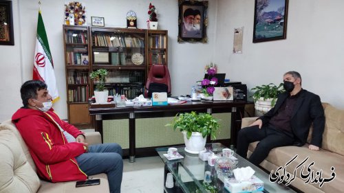 رییس هیات فوتبال شهرستان با فرماندارکردکوی  دیدار کرد