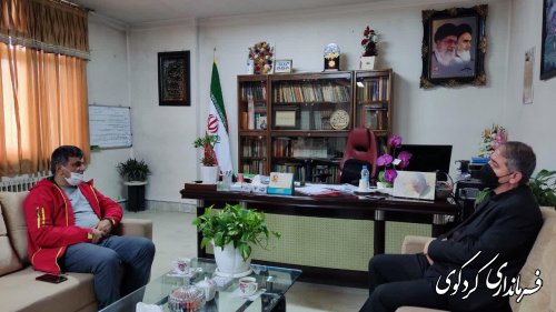 رییس هیات فوتبال شهرستان با فرماندارکردکوی  دیدار کرد