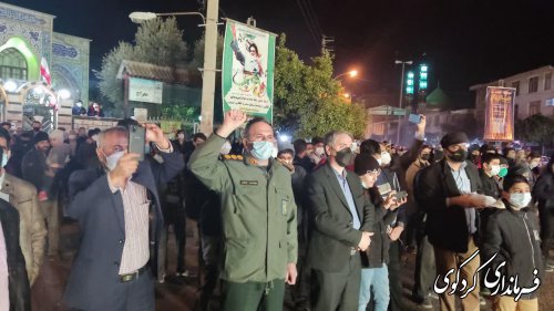 جشن نور افشانی در میدان انقلاب شهر کردکوی برگزار شد.