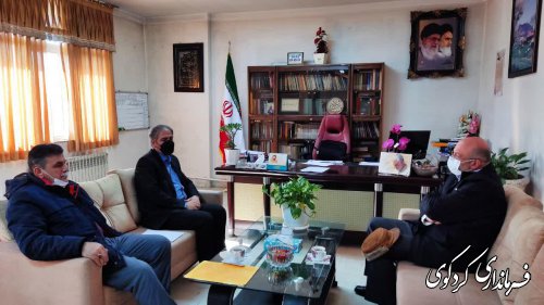 دیدار مدیر عامل کارخانه عالیا گلستان با فرماندار کردکوی.