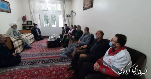 دیدار فرماندار کردکوی از حاج آقا شاعری امام جمعه سابق شهرستان