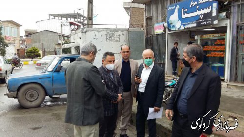 بازدید فرماندار کردکوی از اصناف در سطح شهر با حضور رئیس ستاد تنظیم بازار شهرستان