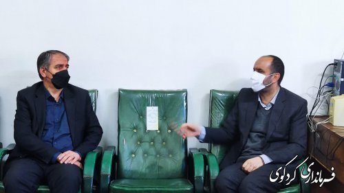 دیدار و گفتگوی فرماندار کردکوی با رئیس مرکز تحقیقات و آموزش استان