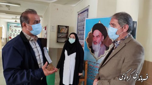 بازدید فرماندار کردکوی از مدارس سطح شهرستان