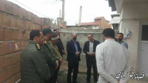 بازدید فرماندار کردکوی از روند فعالیت های گروه (اردوهای جهادی) در روستای بالاجاده