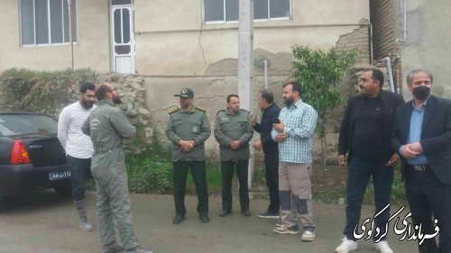 بازدید فرماندار کردکوی از روند فعالیت های گروه (اردوهای جهادی) در روستای بالاجاده