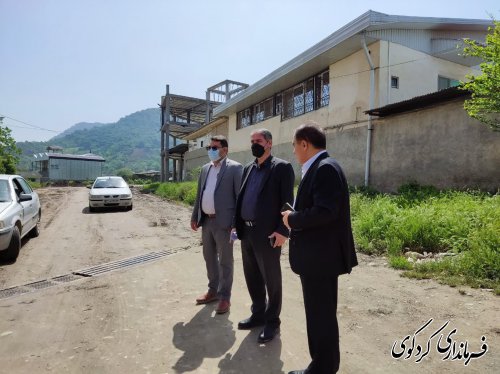 بازدید فرماندار کردکوی از اجرای فاز ۳ طرح هادی روستاهای بالاجاده و چهارده 