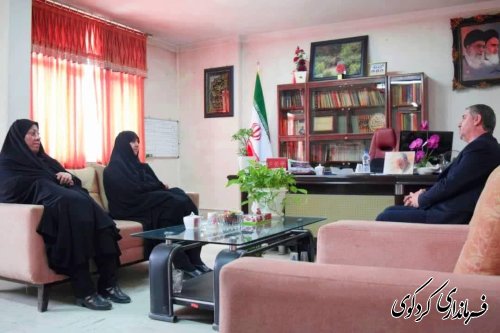مدیرکل امور بانوان و خانواده استانداری با  فرماندار کردکوی دیدار و گفتگو کرد 