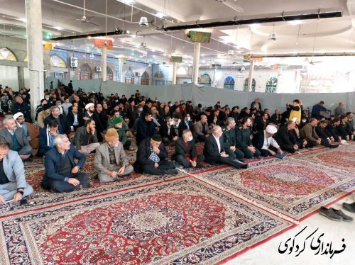 برگزاری مراسم یوم الله نهم دی در مصلای نماز جمعه شهر کردکوی 