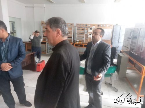 بازدید فر فرماندار کردکوی از کارگاه های آموزشی مرکز آموزش فنی و حرفه ای برادران .