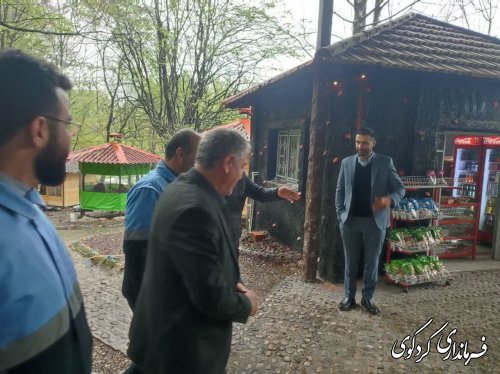 بازدید مدیر کل میراث فرهنگی و فرماندار کردکوی ار تفرجگاهای شهرستان کردکوی