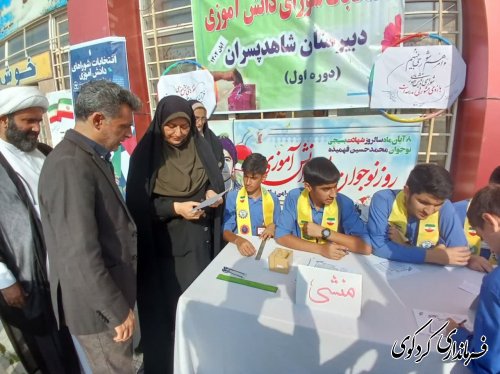 آیین متمرکز انتخابات شورای دانش آموزی شهرستان کردکوی در دبیرستان  دوره اول شاهد پسران برگزارشد