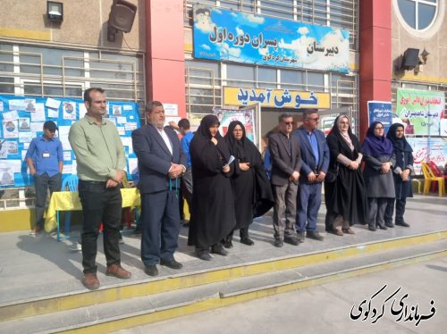 آیین متمرکز انتخابات شورای دانش آموزی شهرستان کردکوی در دبیرستان  دوره اول شاهد پسران برگزارشد