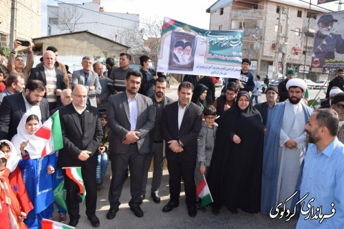 گزارش تصویری // راهپیمایی 22 بهمن مردم شهید پرور شهرستان کردکوی