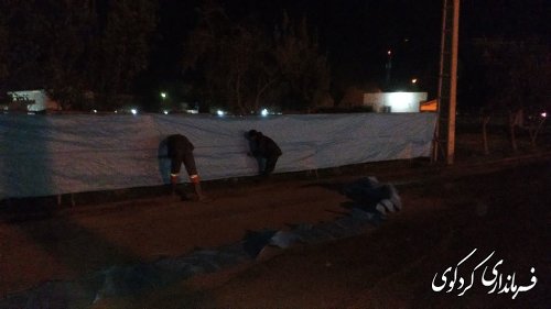 آماده سازی مکانهای الصاق آثار تبلیغاتی در شهر کردکوی