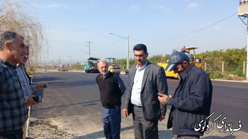 اجرای بیش از 40 هزار متر مربع آسفالت در روستاهای بخش مرکزی کردکوی 