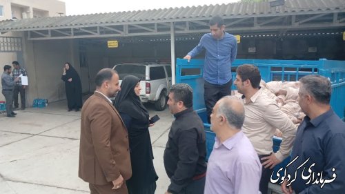 تحویل صندوق های شعب اخذ رای شهرستان کردکوی